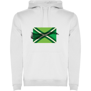 1067 hoodie wit vlag met track