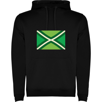 1067 hoodie zwart met vlag