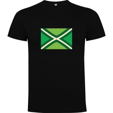 6502 02 shirt zwart met vlag