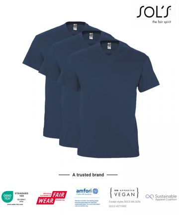 L151 3 x denim blauw