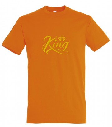Oranje t shirt king goud