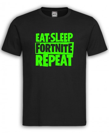 Zwart groen eat sleep