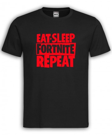 Zwart rood eat sleep